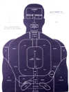 Police Training Target, Anatomical Silhouette