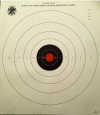 NRA Official 25-Yard Timed and Rapid Fire Pistol Target, Orange-Center Bullseye